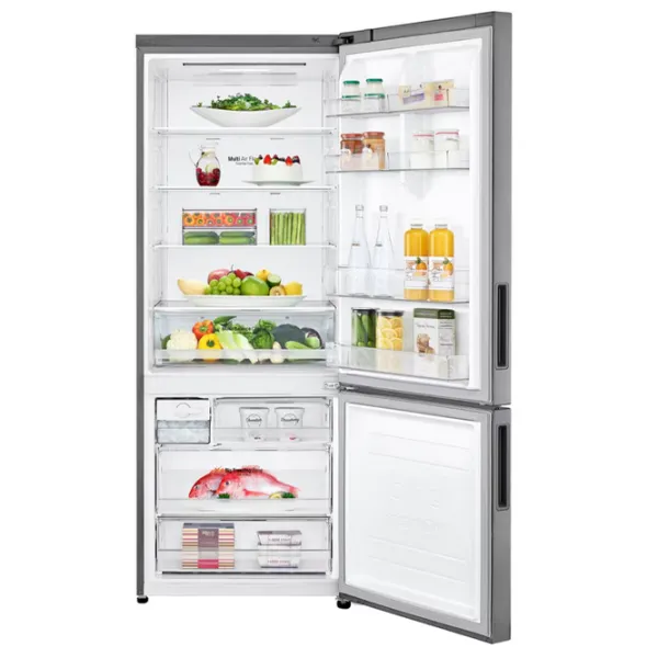 Frigider LG GBB566PZHMN cu congelator jos 462 l / 185 cm / Inox photo 5