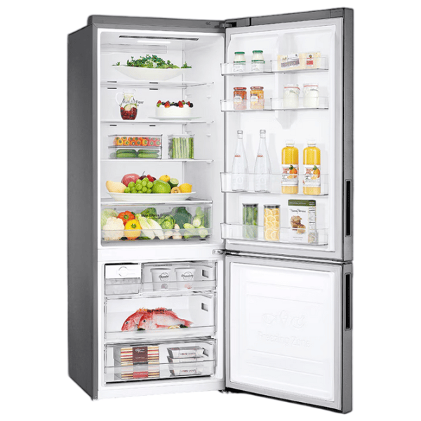 Frigider LG GBB566PZHMN cu congelator jos 462 l / 185 cm / Inox photo 6