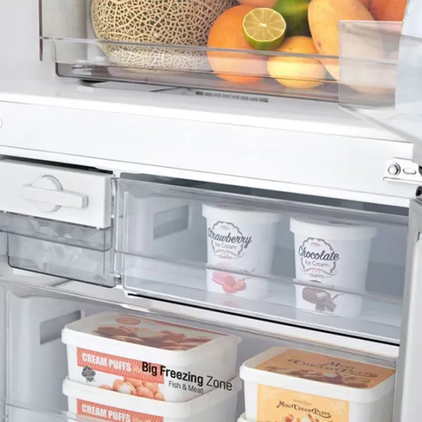 Frigider LG GBB566PZHMN cu congelator jos 462 l / 185 cm / Inox photo 9