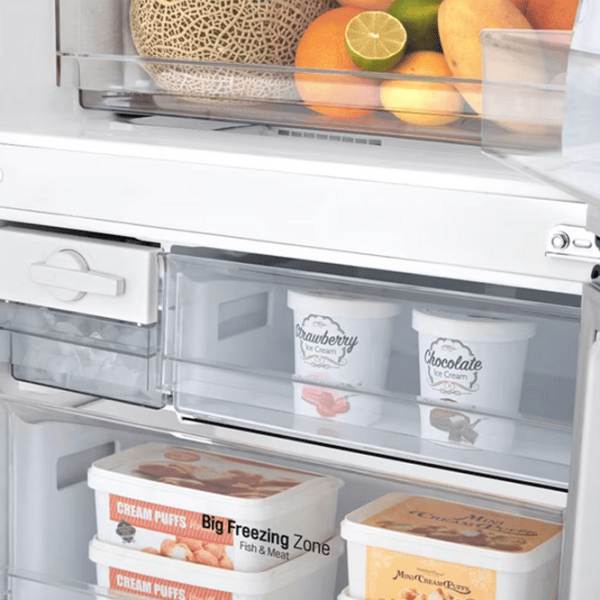 Frigider LG GBB566PZHMN cu congelator jos 462 l / 185 cm / Inox photo 9