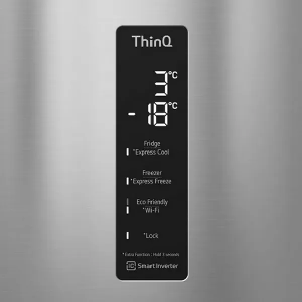 Frigider LG GBB566PZHMN cu congelator jos 462 l / 185 cm / Inox photo 11