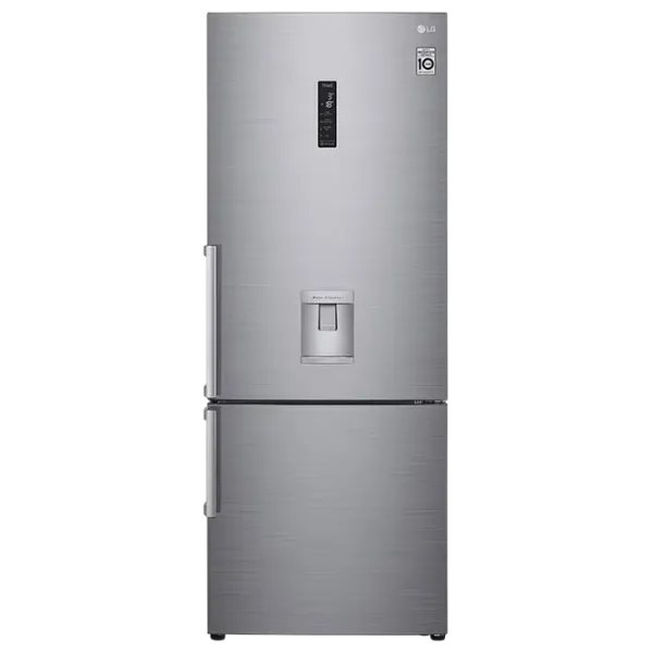 Frigider LG GBF567PZCMB cu congelator jos 431 l / 185 cm / Inox photo 1