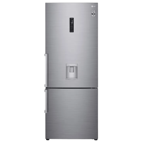 Frigider LG GBF567PZCMB cu congelator jos 431 l / 185 cm / Inox photo 1