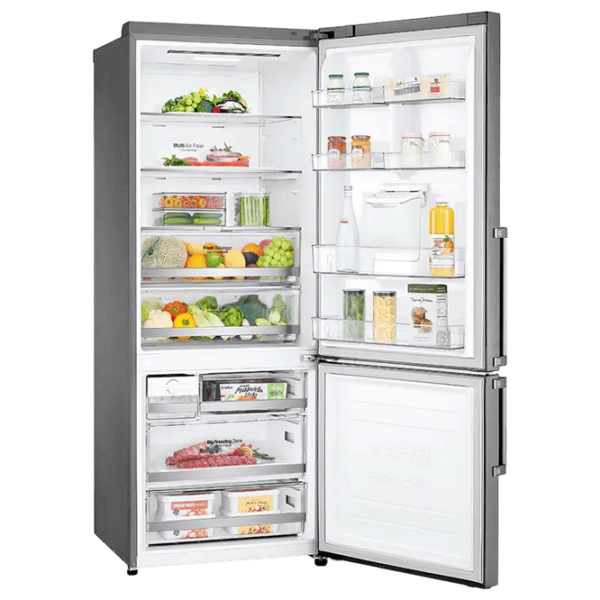 Frigider LG GBF567PZCMB cu congelator jos 431 l / 185 cm / Inox photo 2