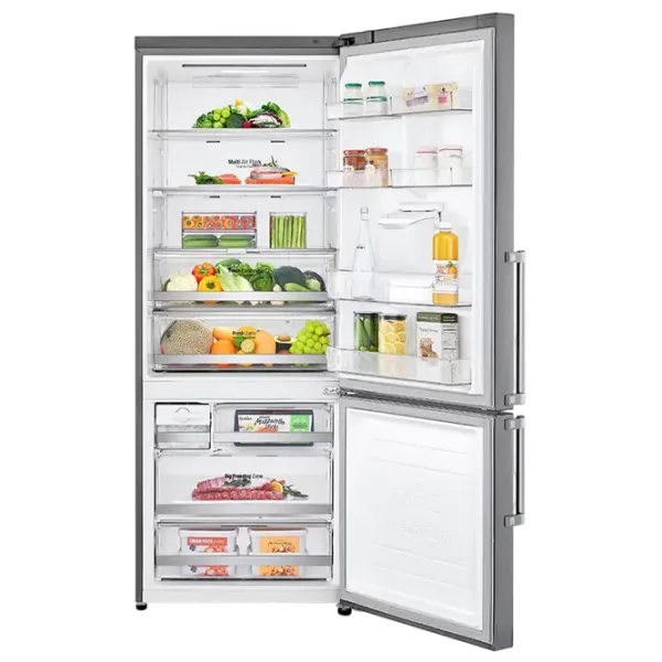 Frigider LG GBF567PZCMB cu congelator jos 431 l / 185 cm / Inox photo 6