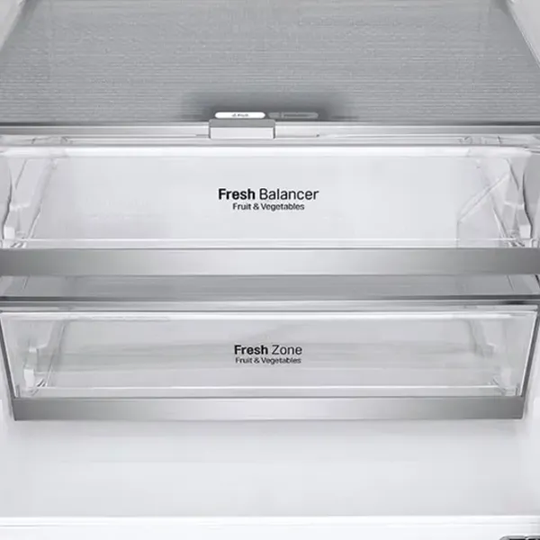 Frigider LG GBF567PZCMB cu congelator jos 431 l / 185 cm / Inox photo 8