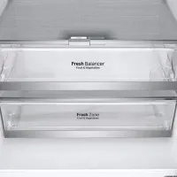 Frigider LG GBF567PZCMB cu congelator jos 431 l / 185 cm / Inox photo 8