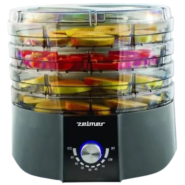 Сушка для овощей и фруктов ZELMER ZFD1004 520 Вт / Серый photo 4