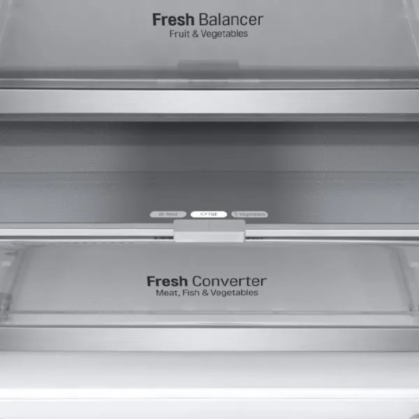 Frigider LG GBV7180CPY cu congelator jos 344 l / 186 cm / Inox photo 10