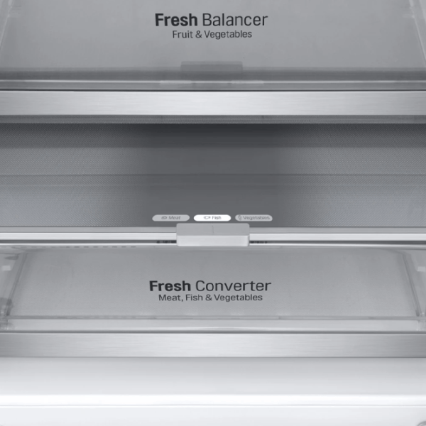 Frigider LG GBV7180CPY cu congelator jos 344 l / 186 cm / Inox photo 10