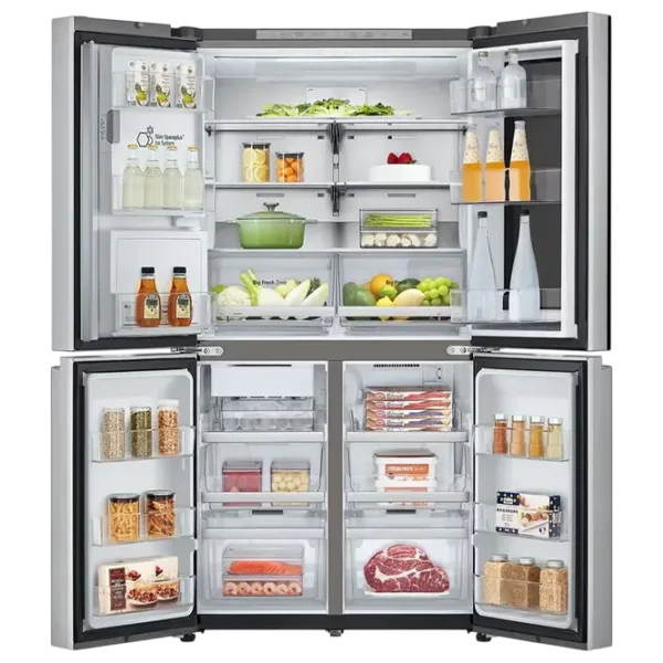 Frigider LG GMG960MBEE cu congelator jos 638 l / 179.2 cm / Inox photo 3