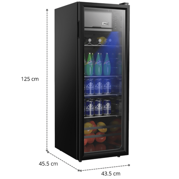 Vitrină frigorifică Starcrest SBC-138BK cu congelator sus 138 l / 125 cm / Black photo 6