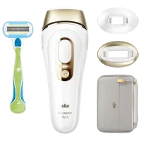 Эпилятор Braun Silk-expert Pro 5 Сухая / Золотой Белый
