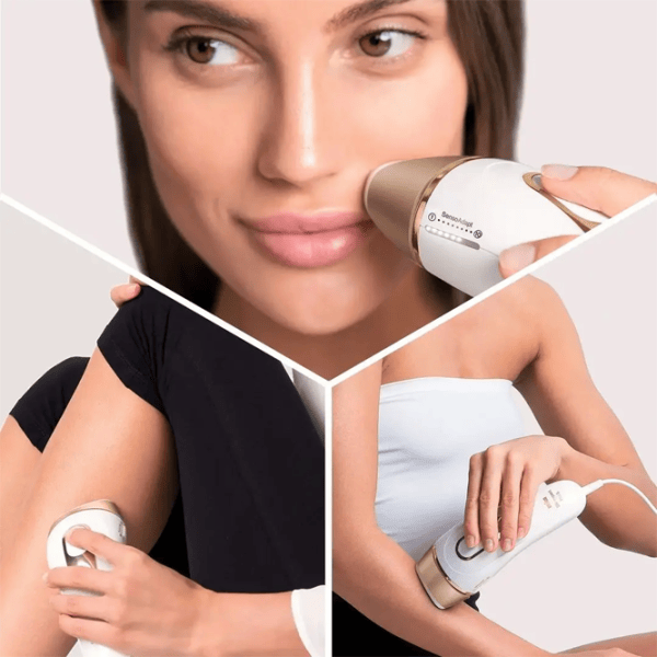 Эпилятор Braun Silk-expert Pro 5 Сухая / Золотой Белый photo 5