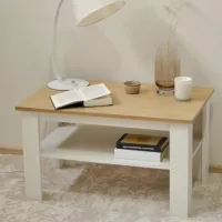 Măsuță de cafea Fabrik Home Blanco Stejar de Piatră Alb Frasin photo 3