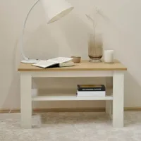 Măsuță de cafea Fabrik Home Blanco Stejar de Piatră Alb Frasin photo 5