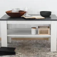 Măsuță de cafea Fabrik Home Blanco Antracit Frasin alb photo 3