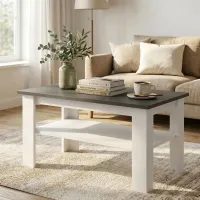 Măsuță de cafea Fabrik Home Blanco Antracit Frasin alb photo 5