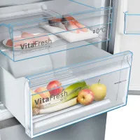 Frigider Bosch KGN39VIEB cu congelator jos 368 l / 203 cm / Inox photo 5