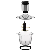 Измельчитель Ardesto CHK-8003B 3 л / 800 Вт / Нержавеющая сталь photo 9