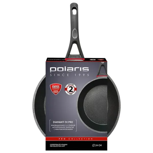 Сковорода Polaris PRO Collection 24FP Универсальная / 24 см / Черный photo 4