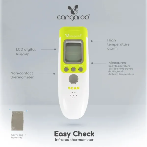 Termometru pentru copii Moni Easy Check Pentru obiecte / White photo 4