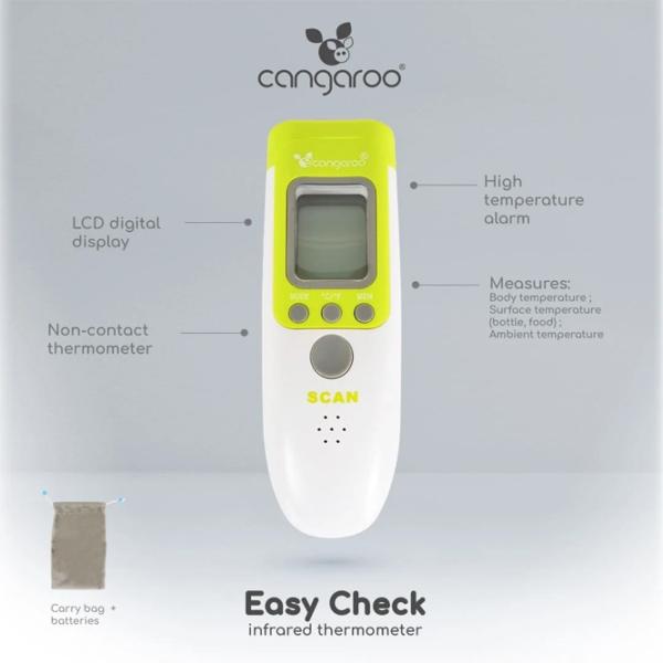 Termometru pentru copii Moni Easy Check Pentru obiecte / White photo 4