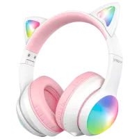 Наушники Proove Kids LumiCat White Розовый Беспроводные/ Детские