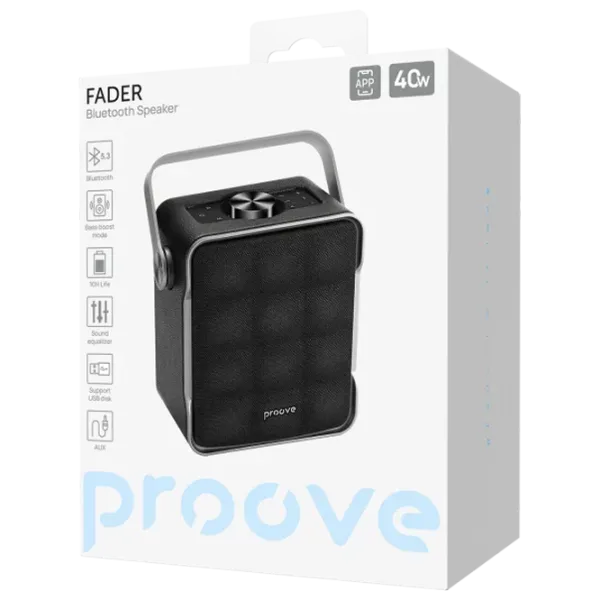Портативная колонка Proove Fader 40 Вт/ Черный photo 6