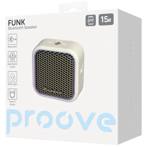 Boxă portabilă Proove Funk 15 W/ Beige photo 6