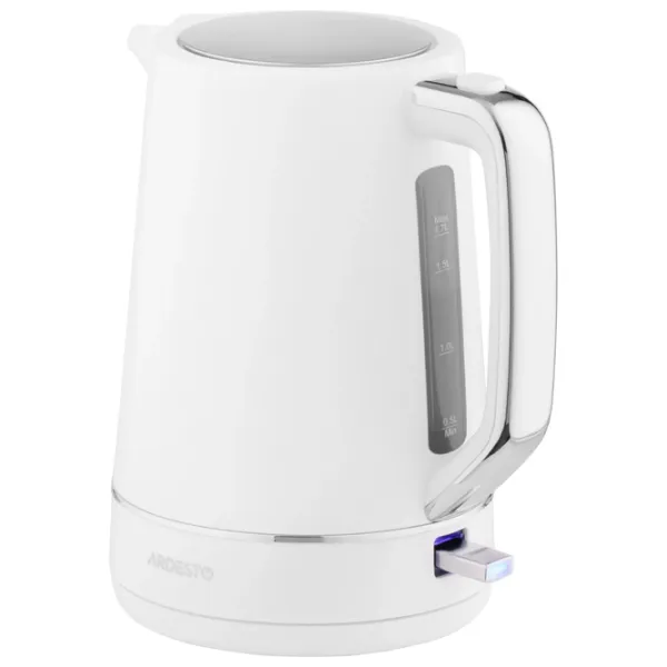 Ceainic electric Ardesto EKL-450W 1.7l / Ascuns / White photo 2