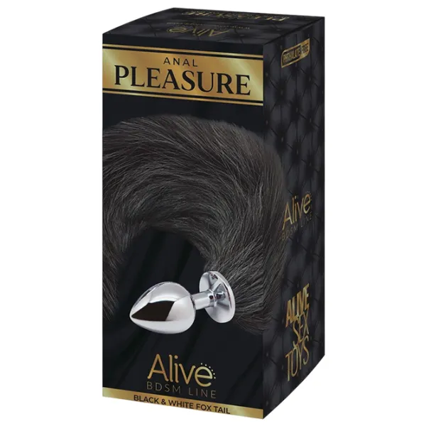 Анальная игрушка Alive Alive Black & White Fo Серебряный photo 1