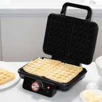Aparat de vafe Ardesto SM-L100LWAFFL 1200 W / Black photo 4
