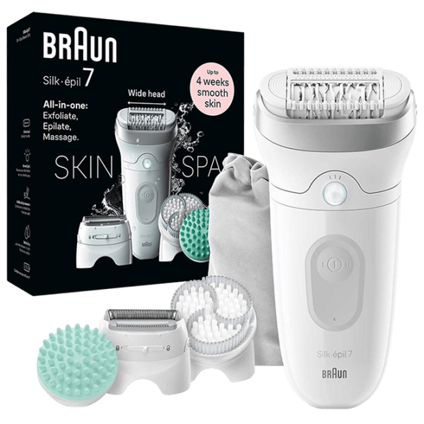 Эпилятор Braun SE7081 Сухая / Серый Белый photo 1