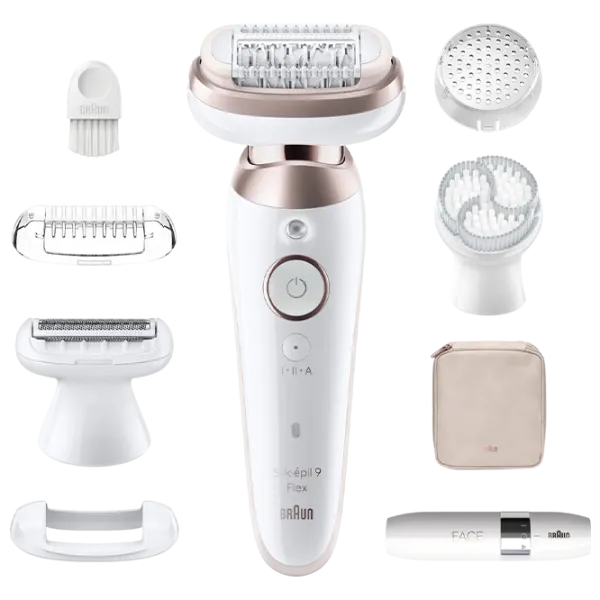 Epilator Braun SES9360 3D Uscată / Gold White photo 1