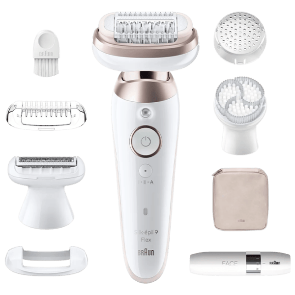 Epilator Braun SES9360 3D Uscată / Gold White photo 1