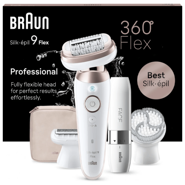 Epilator Braun SES9360 3D Uscată / Gold White photo 4