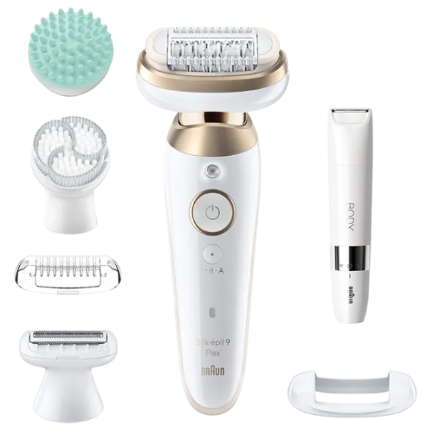 Epilator Braun SES9481 3D Umedă / Gold White photo 1