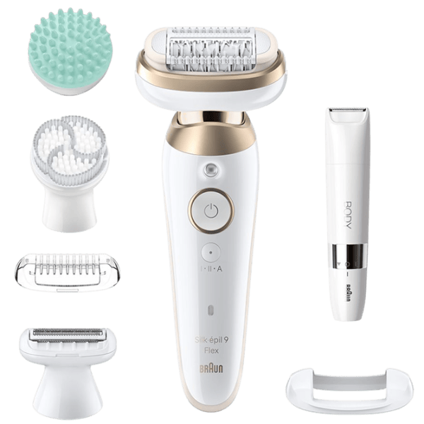Epilator Braun SES9481 3D Umedă / Gold White photo 1