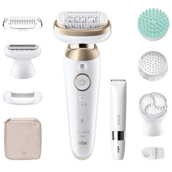 Epilator Braun SES9481 3D Umedă / Gold White photo 2