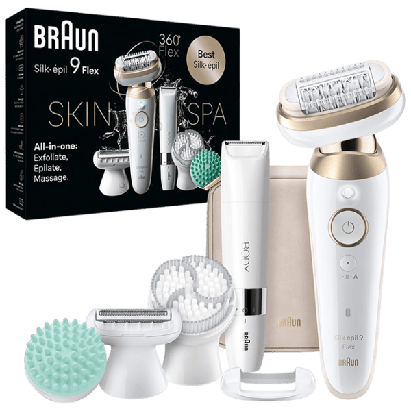 Epilator Braun SES9481 3D Umedă / Gold White photo 3