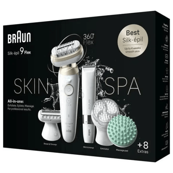 Epilator Braun SES9481 3D Umedă / Gold White photo 5