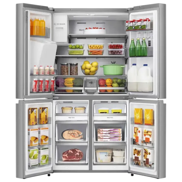Frigider Hisense RQ760N4SASE cu congelator jos 584 l / 178.5 cm / Inox photo 3