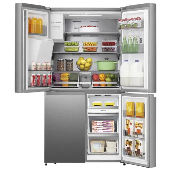 Frigider Hisense RQ760N4SASE cu congelator jos 584 l / 178.5 cm / Inox photo 7