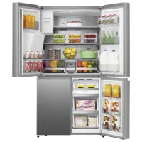 Frigider Hisense RQ760N4SASE cu congelator jos 584 l / 178.5 cm / Inox photo 7