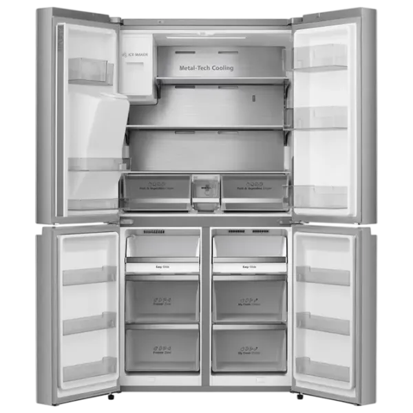 Frigider Hisense RQ760N4SASE cu congelator jos 584 l / 178.5 cm / Inox photo 8