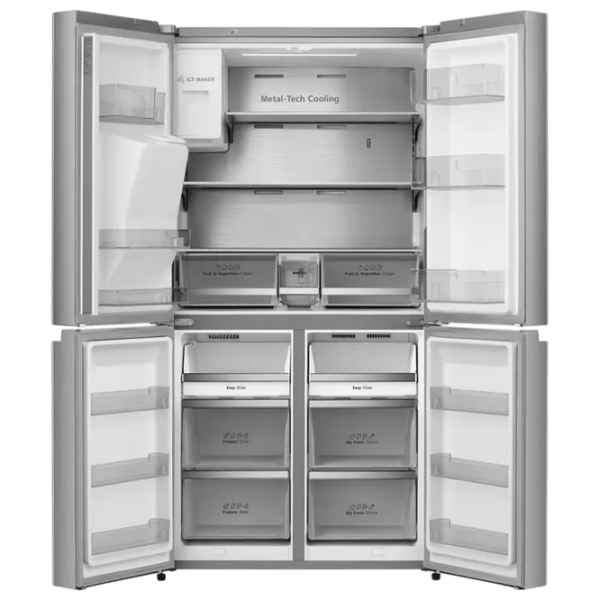 Frigider Hisense RQ760N4SASE cu congelator jos 584 l / 178.5 cm / Inox photo 8