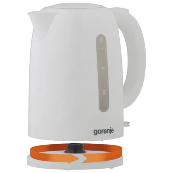 Электрочайник Gorenje K17W 1.7л / Скрытый / Белый photo 4