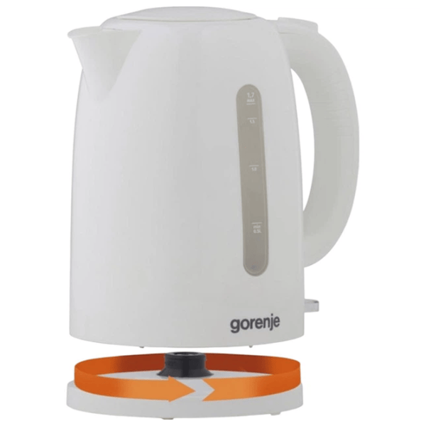Электрочайник Gorenje K17W 1.7л / Скрытый / Белый photo 4