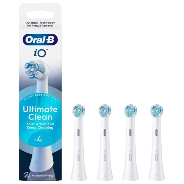 Насадка для электрощеток Oral-B iO Ultimate Clean Для взрослых / Белый photo 1